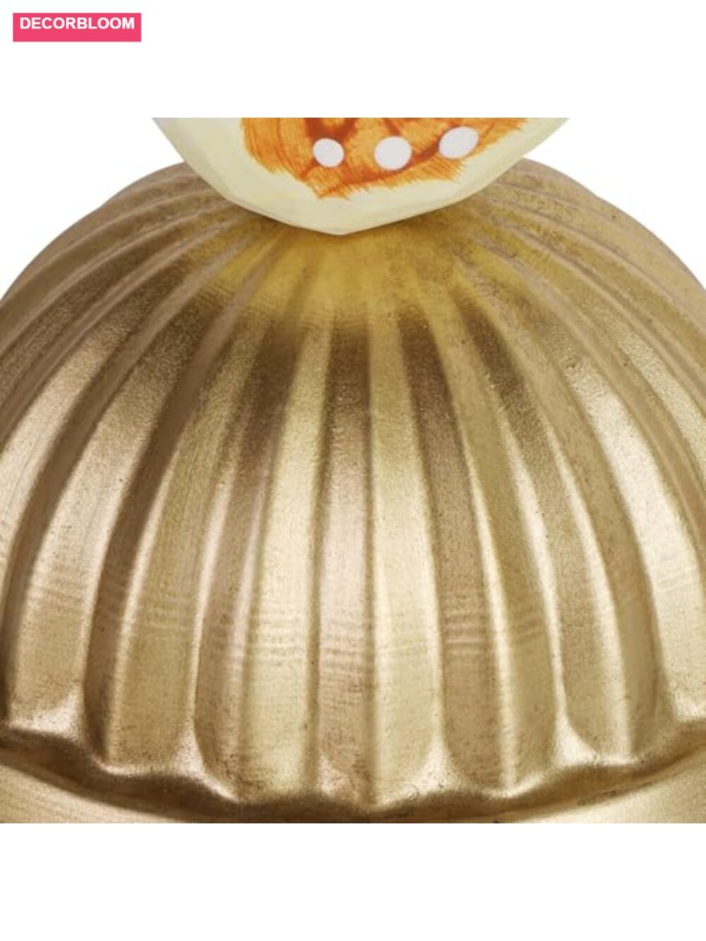 Gold Metal Candy Jar Canister with Wood Bird Handle Kitchen Storage - Picture 5 of 6